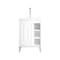 James Martin Vanities Alicante 24in Single Vanity, Glossy White, Brushed Nickel w/ White Glossy Composite Stone Top E110V24GWBNKWG - alternate 1
